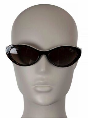 CHANEL 5416 c 534/3  - Oval Sunglasses black beige